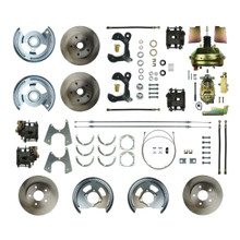 The Right Stuff 1958-64 Chevrolet Impala, Power 4-Wheel Disc Brake Conversion Kit - (FSC594DCC-P)