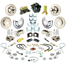 The Right Stuff 64-66 Mustang w/Sml Ford 9/8" V8 & Auto, 4 Wheel Power Disc Brake Conversion Kit - (ZDC6455-P)