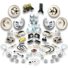 The Right Stuff 1964-66 Ford Mustang 4 Wheel Manual Disc Brake Conversion Kit, w/ Sml Ford 9"/8" - (ZSD6455-P)