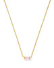 KENDRA SCOTT JULIETTE PENDANT NECKLACE - GOLD ROSE QUARTZ