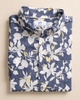 SOUTHERN TIDE BLOSSOM BAY LINEN RAYON SHORT SLEEVE SPORT SHIRT