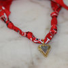 DEEP SOUTH ORIGINALS HONKY TONK HEART SCARF NECKLACE