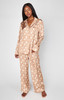 SHOW ME YOUR MUMU CLASSIC PJ SET - RED WINE / WHITE WINE