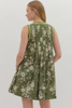 OLIVE SLEEVELESS DRESS