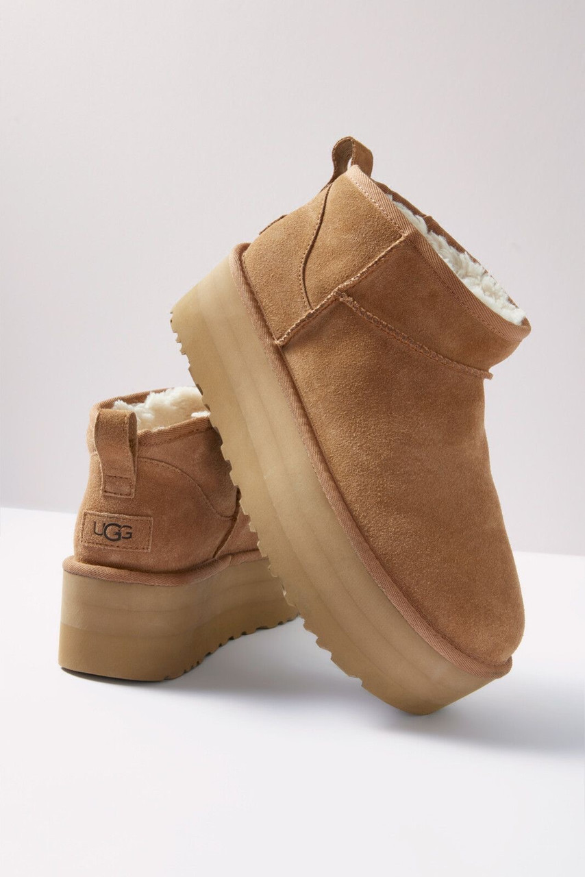UGG ULTRA MINI PLATFORMS - CHESTNUT - Steve's on the Square