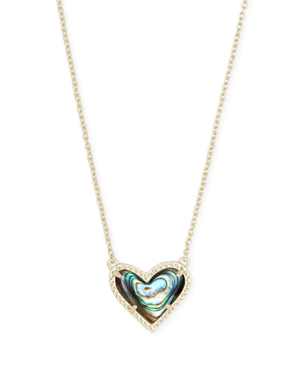Kendra Scott-Haven Gold Heart Crystal Choker Necklace in White Crystal –  M&R Jewelers