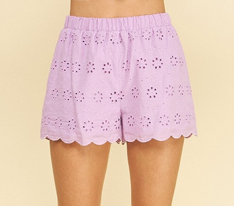 PINCH EYELET SHORTS