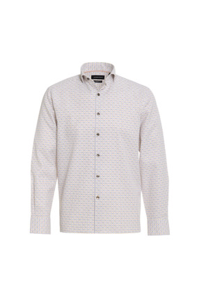 LUCHIANO VISCONTI DRESS SHIRT - COFFEE