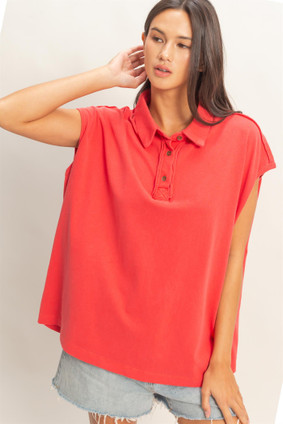 HYFVE SLEEVELESS OVERSIZED TOP