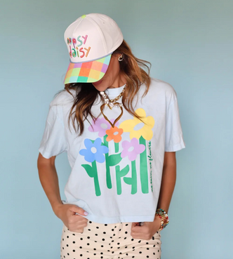 POPPY & PINE NO RAIN, NO FLOWERS CROP TEE
