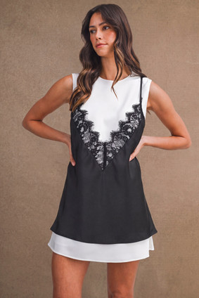 MABLE LAYERED SLIP DRESS