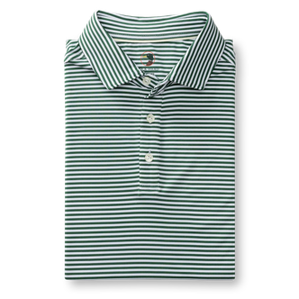 DUCKHEAD LONG DRIVE PERFORMANCE POLO - KIRK STRIPE