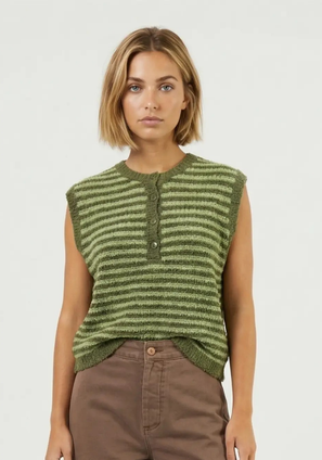 TWENTIFOURTH STRIPE HENLEY SWEATER