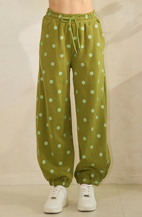 VEVERET PLAYFUL POLKA DOT JOGGER