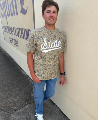 THE DIAMOND LABEL STATE BOTTOMLAND CAMO T-SHIRT