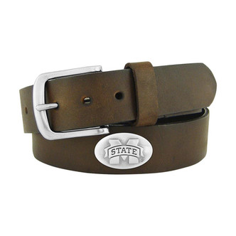 COLLEGIATE LEATHER BELT