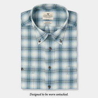 GENTEAL UNTUCKED FLANNEL - JADE