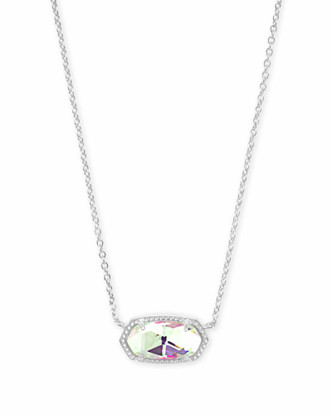 KENDRA SCOTT ELISA DICHROIC/ILLUSION PENDANT NECKLACE
