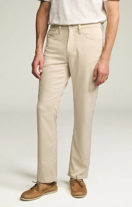 34 HERITAGE CHARISMA RELAXED STRAIGHT CREAM PANTS - CREAM CROSS TWILL