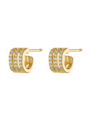 KINSEY DESIGNS ASTER TRIPPLE CURVE STUD EARRINGS