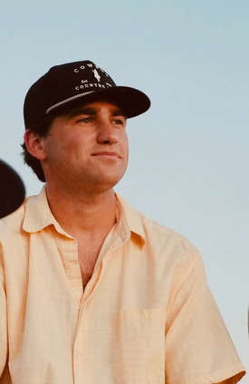 COWBOY COUNTRY CLUB HORSE ROPED HAT - BLACK