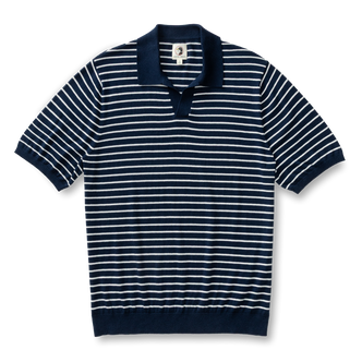 DUCKHEAD REEVES STRIPE SWEATER POLO