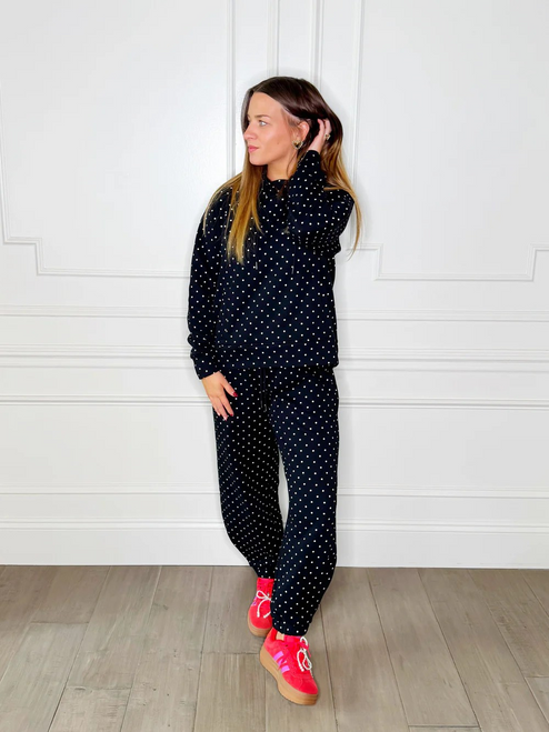 POPPY & PINE POLKA DOT SWEATSUIT