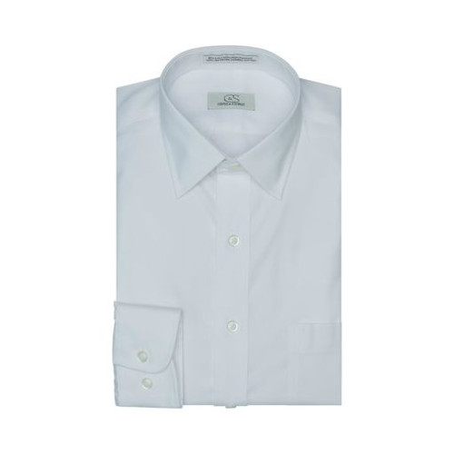 COOPER & STEWART TAILORED FIT DRESS SHIRT - WHITE