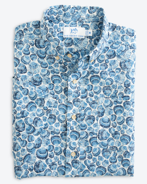 SOUTHERN TIDE S/S SUNDAY SHELLIES SPORT SHIRT