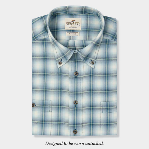 GENTEAL UNTUCKED FLANNEL - JADE