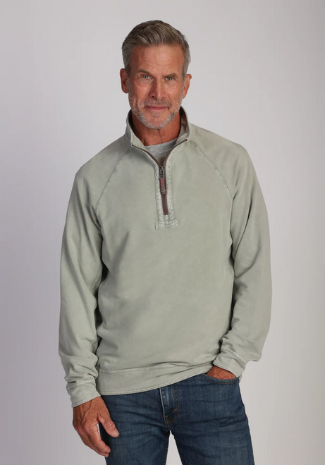 TRUE GRIT VINTAGE CASHMERE HEATHER FLEECE PULLOVER