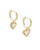 KENDRA SCOTT ARI HUGGIE EARRINGS - GOLD DICHROIC GLASS