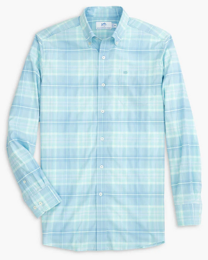 SOUTHERN TIDE COASTAL PASSAGE HEATHER OAK SPORTSHIRT