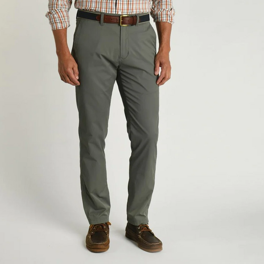 DUCK HEAD HARBOR PERFORMANCE CHINO PANT- GUNMETAL GRAY