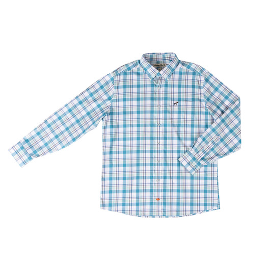 SOUTHERN POINT COMPANY HADLEY PERFORMANCE BUTTON DOWN SPORT SHIRT - TOPWATER PLAID