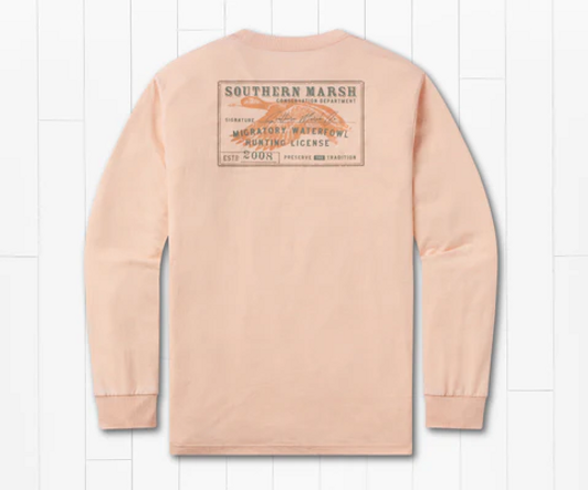 SOUTHERN MARSH SEAWASH WATERFOWL LICENSE L/S TEE