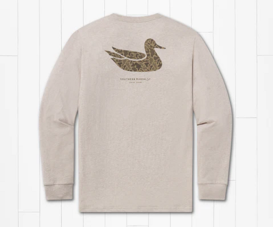 SOUTHERN MARSH CAMO DUCK L/S TEE