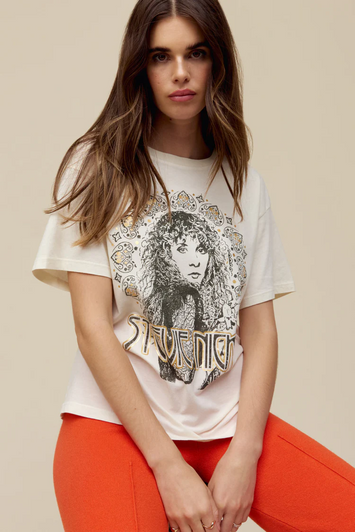 DAYDREAMER STEVIE NICKS METALLIC BOYFRIEND TEE