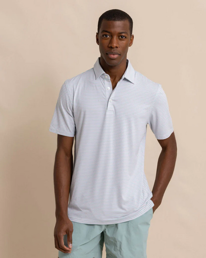 SOUTHERN TIDE RYDER HEATHER HALLS PERFORMANCE POLO