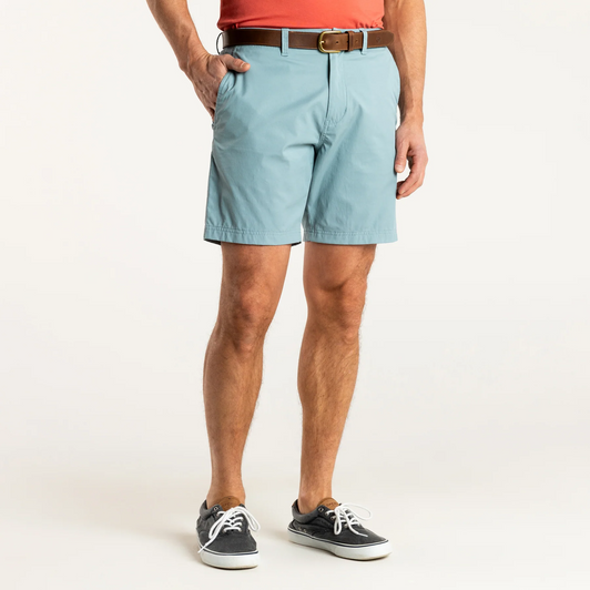 DUCK HEAD 8" HARBOR PERFORMANCE SHORT - MINERAL BLUE