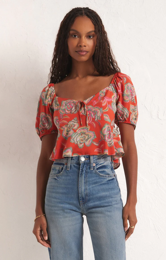Z-SUPPLY RENELLE TANGO FLORAL TOP