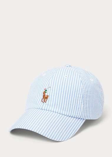 POLO RALPH LAUREN COTTOM SEERSUCKER BALL CAP