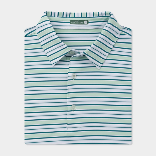 GENTEAL SOUTHPORT PERFORMANCE POLO - SURF SPRAY