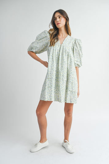 MOLLY FLORAL PUFF SLEEVE DRESS