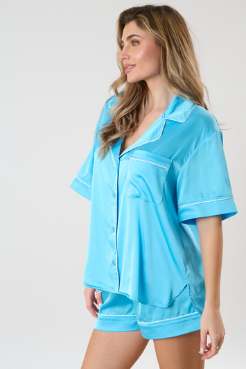 SILK SKY BLUE PAJAMAS