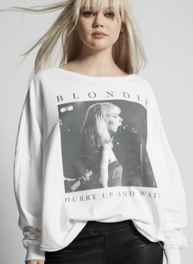 BLONDIE LONG SLEEVE FLEECE TOP