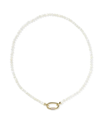 KENDRA SCOTT EMERY GOLD BEADED STRAND NECKLACE