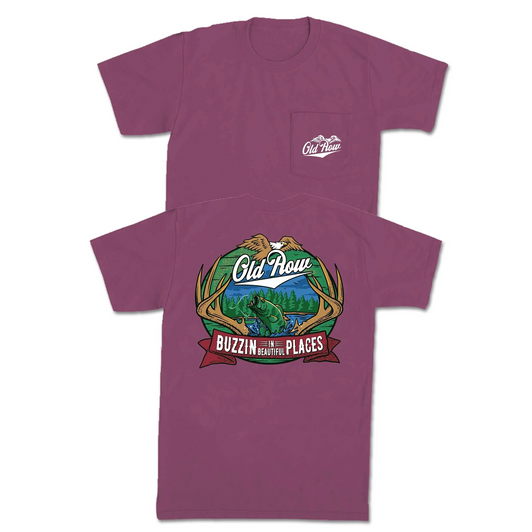 OLD ROW BUZZIN IN A BEAUTIFUL PLACE T-SHIRT