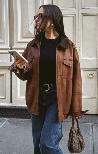 SHOW ME YOUR MUMU MAVERICK BOMBER JACKET