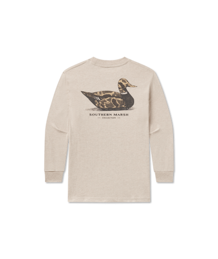 SOUTHERN MARSH YOUTH VINTAGE DUCK DECOY LONG SLEEVE T-SHIRT